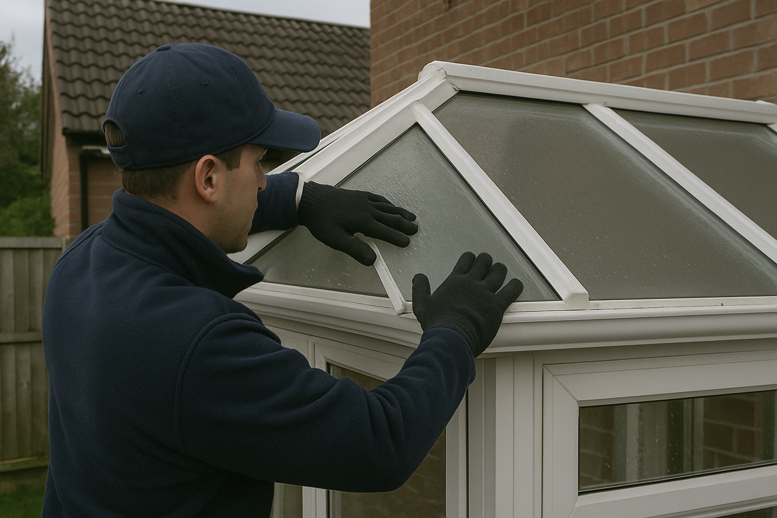 Loose conservatory panel refitting